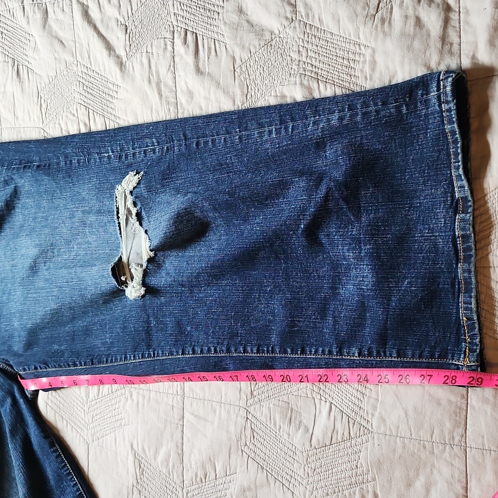 Torrid Perfect Wide Leg Vintage Stretch Jeans with Distressed Details. Size 22W - Picture 6 of 7